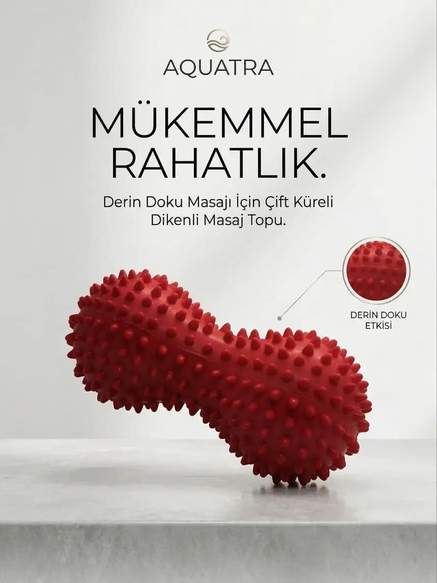 Dikenli Masaj Topu Duyu Uyarıcı El Ayak Vücut Egzersiz Topu Fizik Tedavi Evde Masaj